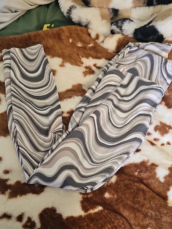 PINK Victoria's Secret Pants - PINK Swirl Gray Leggings Size S